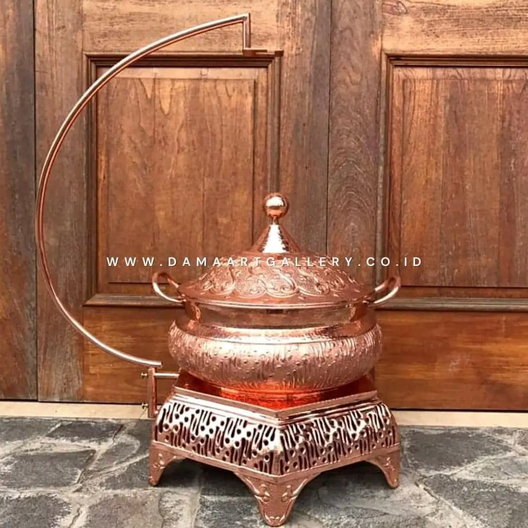 Roll Top Chafing Dish Tembaga
